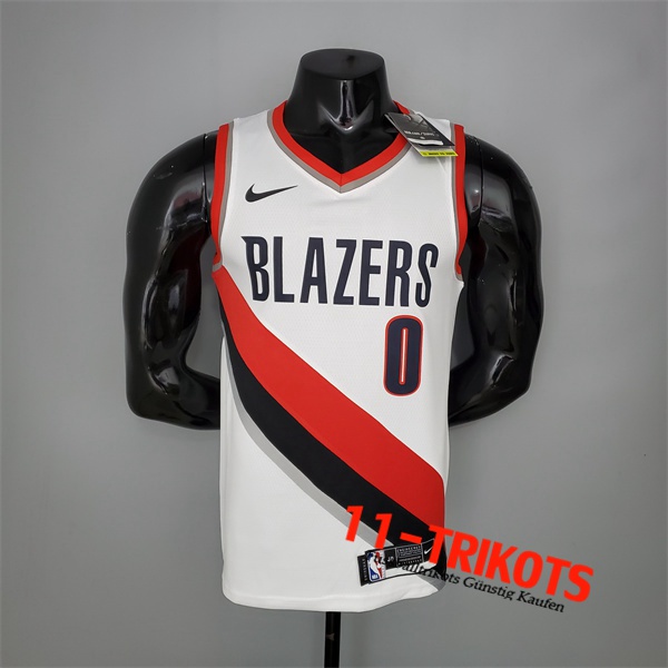 Portland Trail Blazers (Lillard #0) NBA 2021 Heimtrikot Schwarz