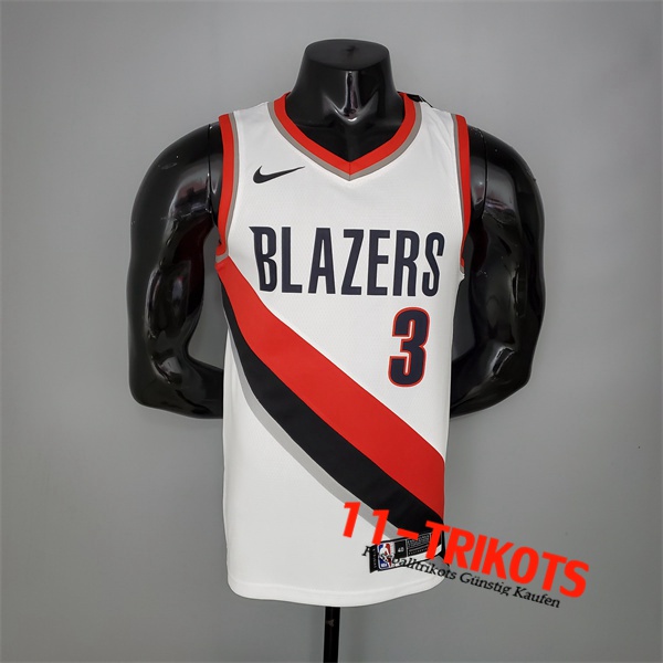 Portland Trail Blazers (Mccollum #3) NBA 2021 Heimtrikot Schwarz