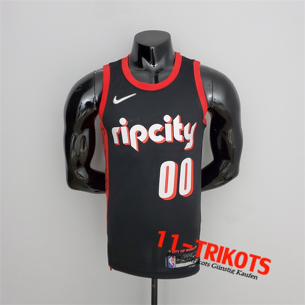 Portland Trail Blazers (Anthony #00) NBA Trikots 2022 Season Schwarz Urban Edition