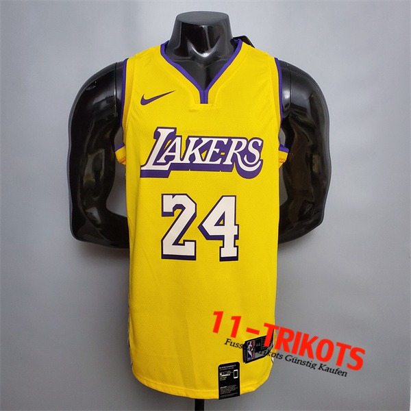 Los Angeles Lakers (Bryant #24) NBA Trikots Gelb V-collerette City Edition