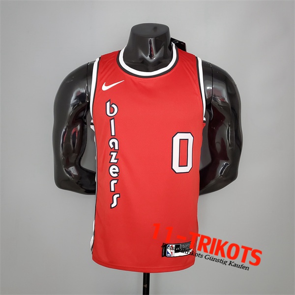 Portland Trail Blazers (Lillaro #0) NBA Trikots Retro Rot