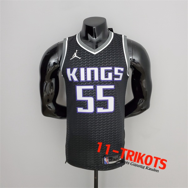 Sacramento Kings (Williams #55) NBA Trikots Schwarz 75th Anniversary Jordan