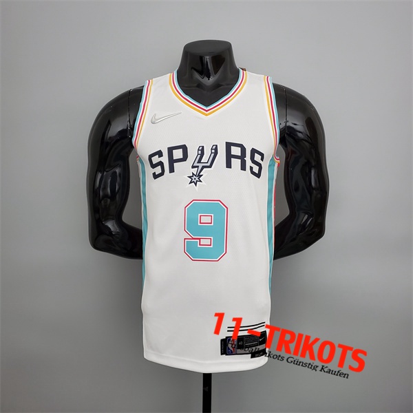 San Antonio Spurs (Parker #9) NBA Trikots 2022 Season Weiß City Edition