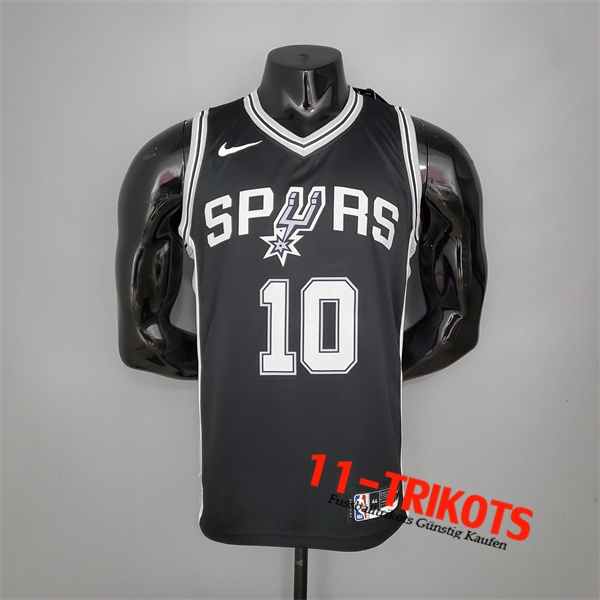 San Antonio Spurs (DeRozan #10) NBA Trikots Schwarz