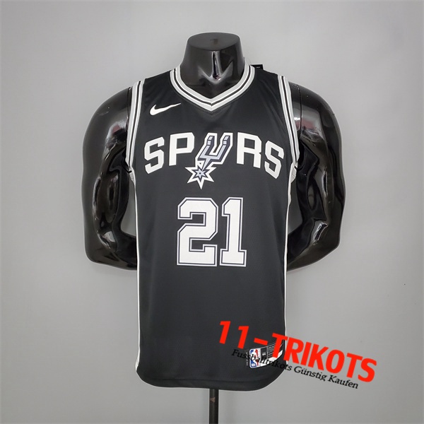 San Antonio Spurs (Duncan #21) NBA Trikots Schwarz