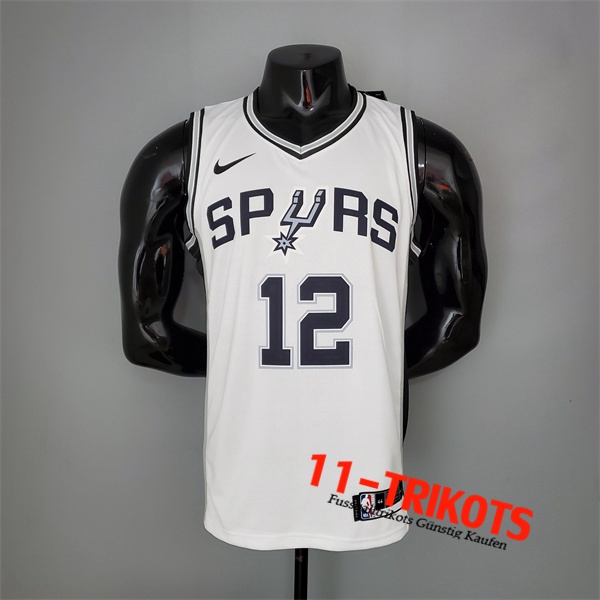 San Antonio Spurs (Aldridge #12) NBA Trikots Weiß