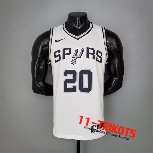 San Antonio Spurs (Ginobili #20) NBA Trikots Weiß