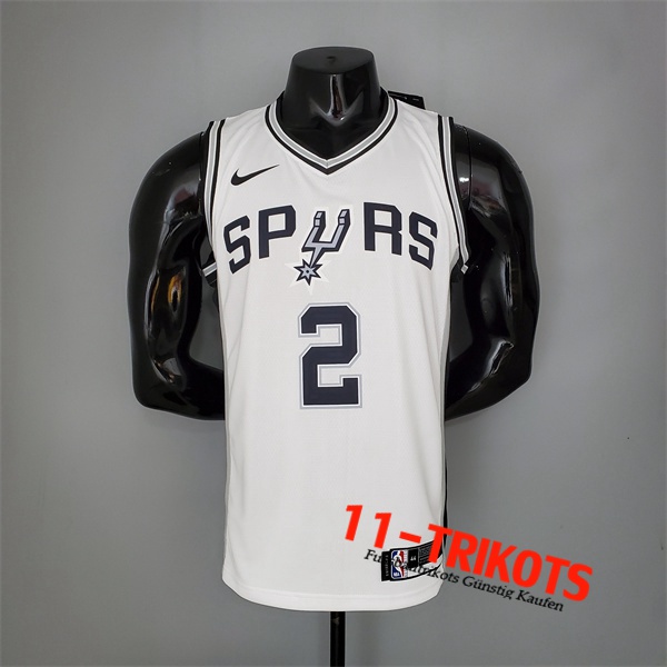 San Antonio Spurs (Leonard #2) NBA Trikots Weiß