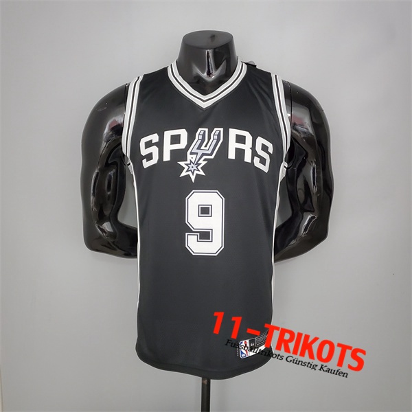 San Antonio Spurs (Parker #9) NBA Trikots Schwarz