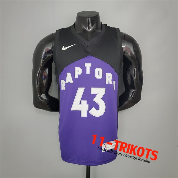 Toronto Raptors (Siakam #43) NBA Trikots 2021 Violett/Schwarz Bonus Edition