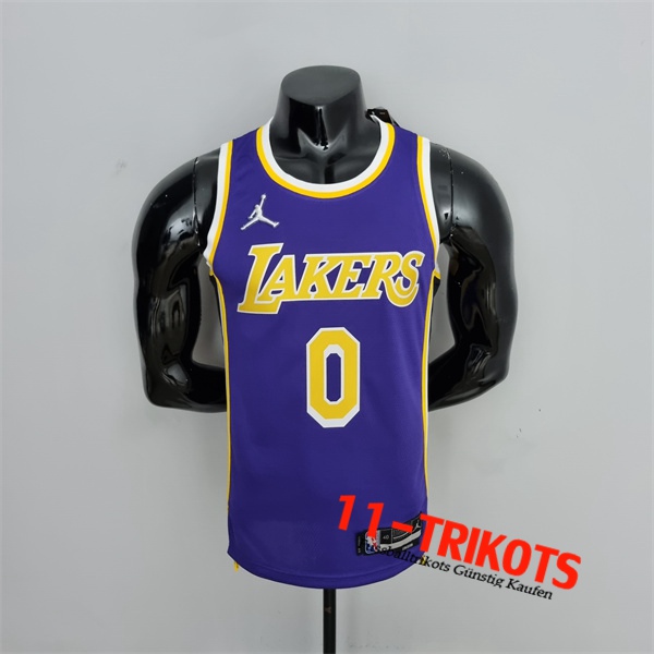 Los Angeles Lakers (Westbrook #0) NBA Trikots Violett 75th Anniversary
