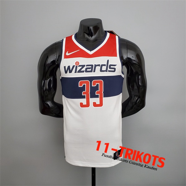 Washington Wizards (Kuzma #33) NBA Trikots Schwarz/Rot/Weiß 75th Anniversary