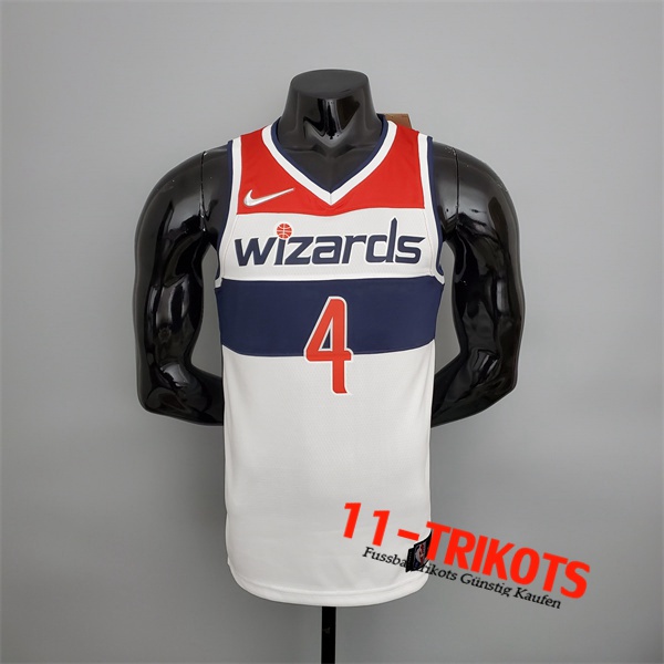 Washington Wizards (Wesbrook #4) NBA Trikots Schwarz/Rot/Weiß 75th Anniversary