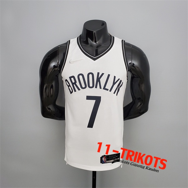 Brooklyn Nets (Durant #7) NBA Trikots Weiß 75th Anniversary