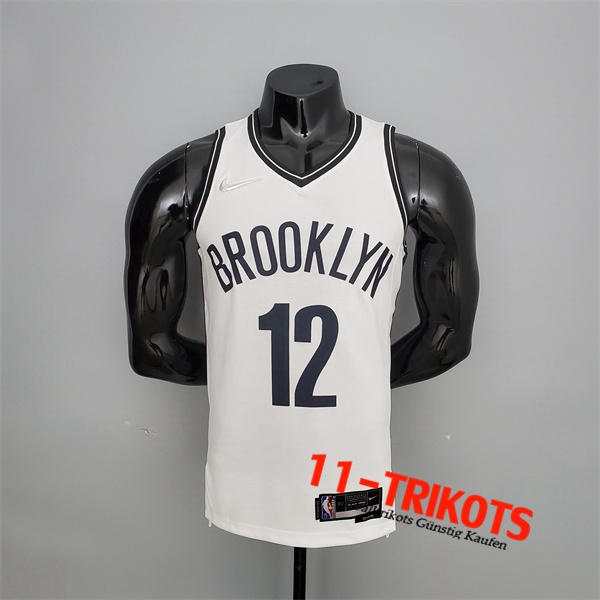 Brooklyn Nets (Harris #12) NBA Trikots Weiß 75th Anniversary