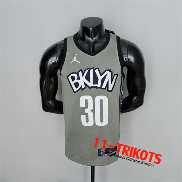Brooklyn Nets (Curry #30) NBA Trikots Grau 75th Anniversary City Edition