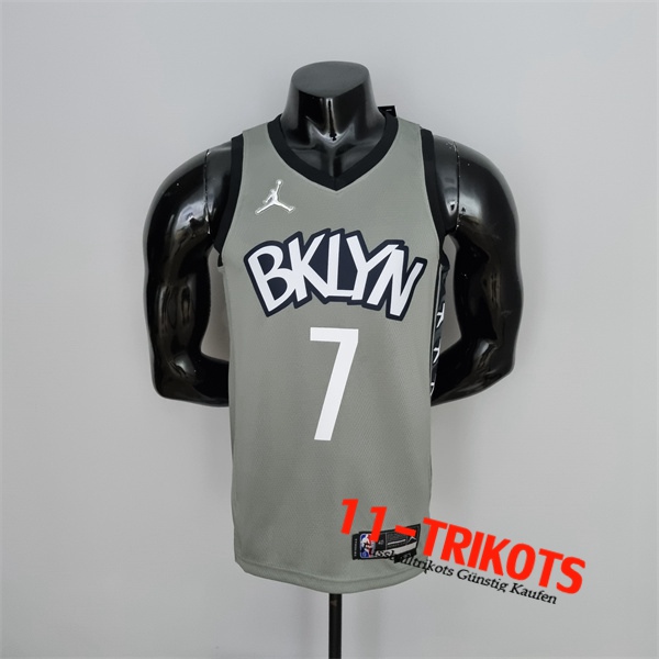 Brooklyn Nets (Durant #7) NBA Trikots Grau 75th Anniversary City Edition