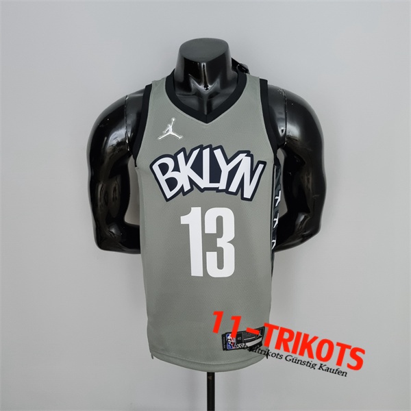 Brooklyn Nets (Harden #13) NBA Trikots Grau 75th Anniversary City Edition