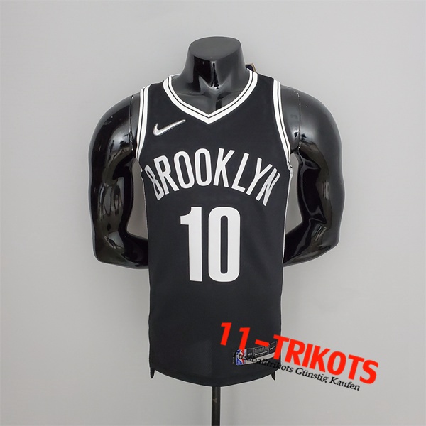 Brooklyn Nets (Simmons #10) NBA Trikots Schwarz 75th Anniversary
