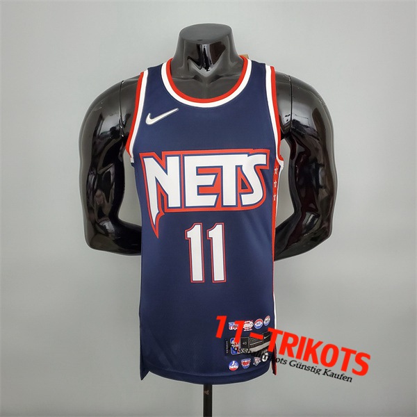 Brooklyn Nets (Irving #11) NBA Trikots Blau Royal 75th Anniversary City Edition