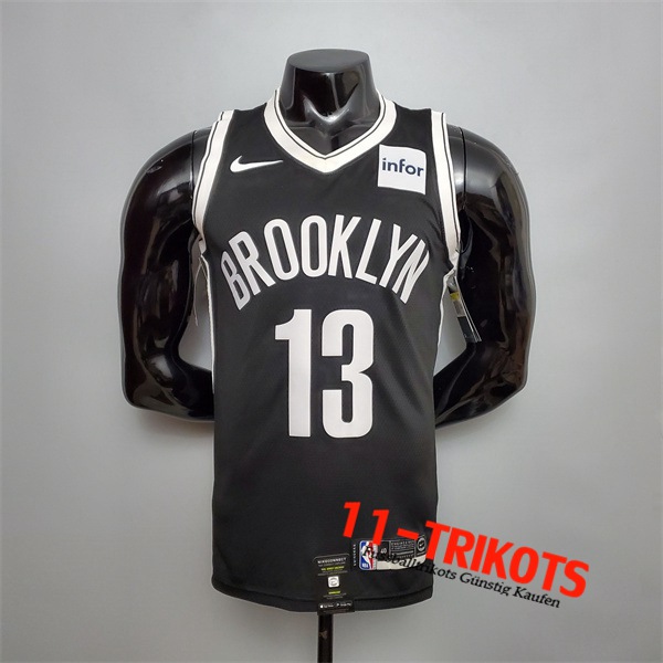 Brooklyn Nets (Harden #13) NBA Trikots Schwarz