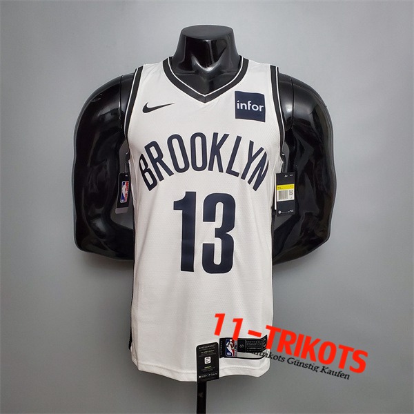 Brooklyn Nets (Harden #13) NBA Trikots Weiß
