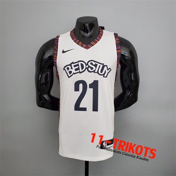 Brooklyn Nets (Brooklyn #21) NBA Trikots Weiß City Version