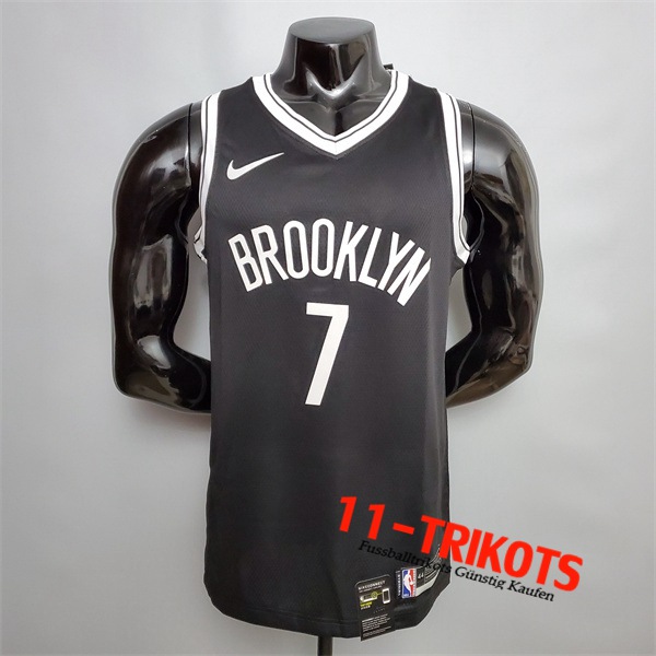 Brooklyn Nets (Durant #7) NBA Trikots Schwarz