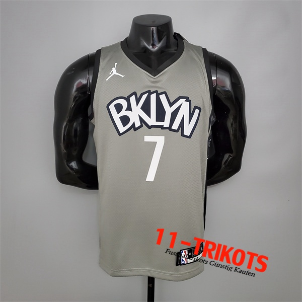 Brooklyn Nets (Durant #7) NBA Trikots Grau City Edition