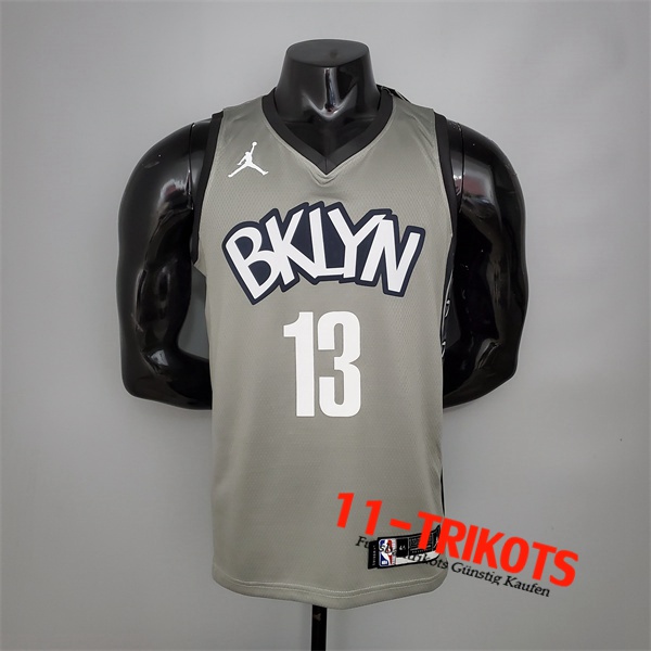 Brooklyn Nets (Harden #13) NBA Trikots Grau City Edition