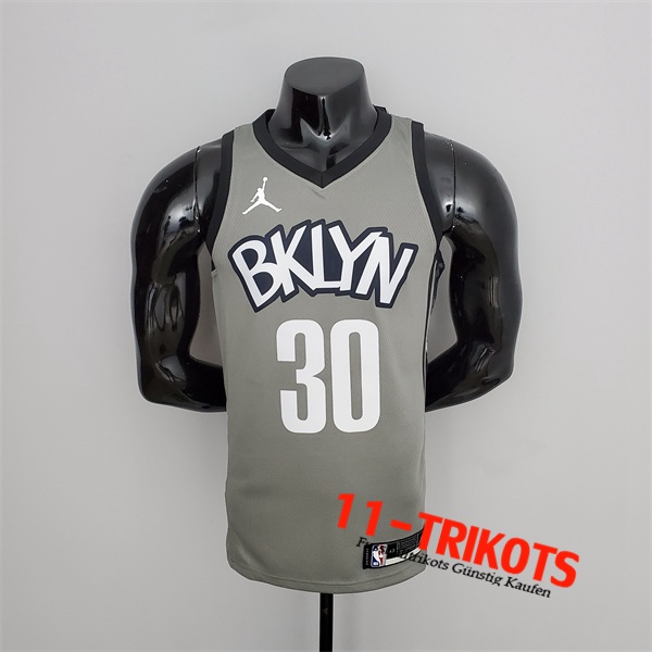 Brooklyn Nets (Curry #30) NBA Trikots Grau