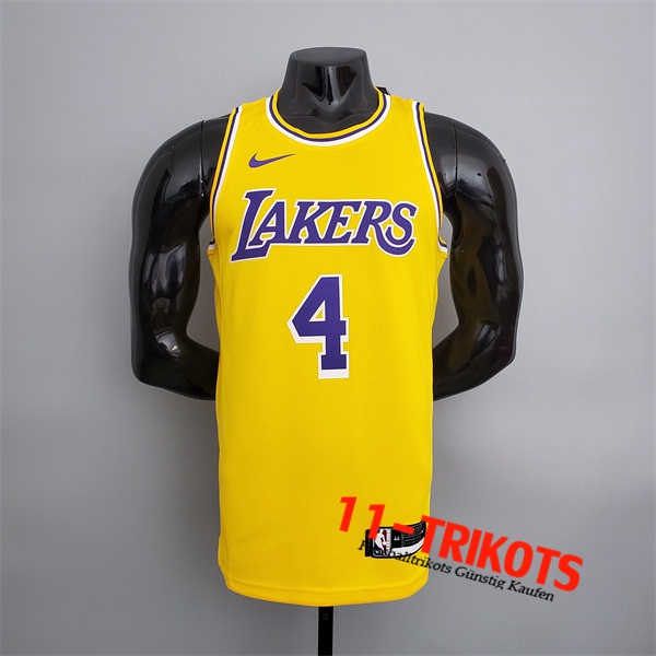 Los Angeles Lakers (Rondo #4) NBA Trikots Gelb Encolure Ronde