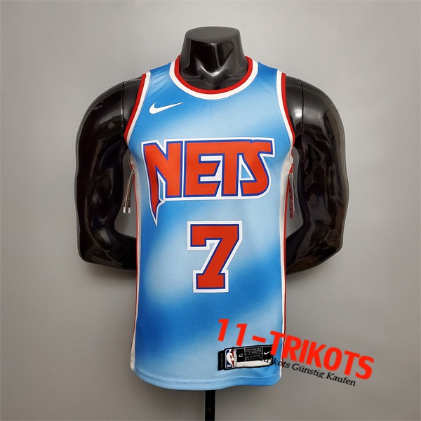 Neues Brooklyn Nets (Durant #7) NBA Trikots Blau Retro Limited Edition