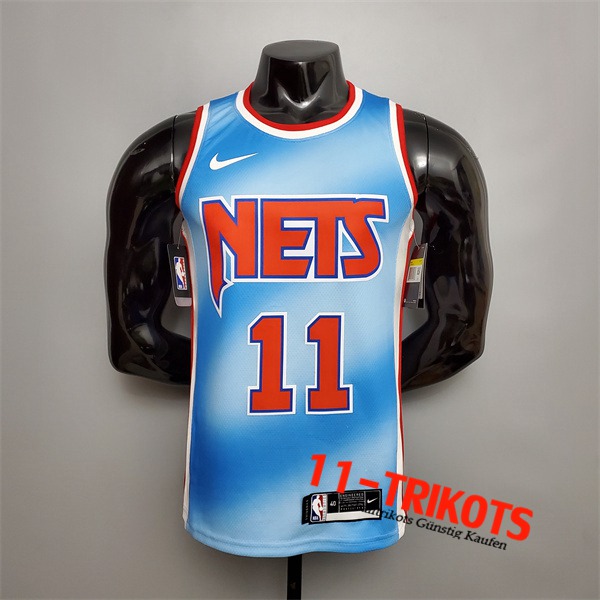 Neues Brooklyn Nets (Irving #11) NBA Trikots Blau Retro Limited Edition