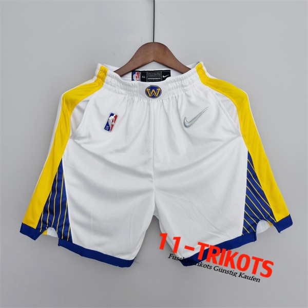 Golden State Warriors Shorts NBA Weiß 75th Anniversary