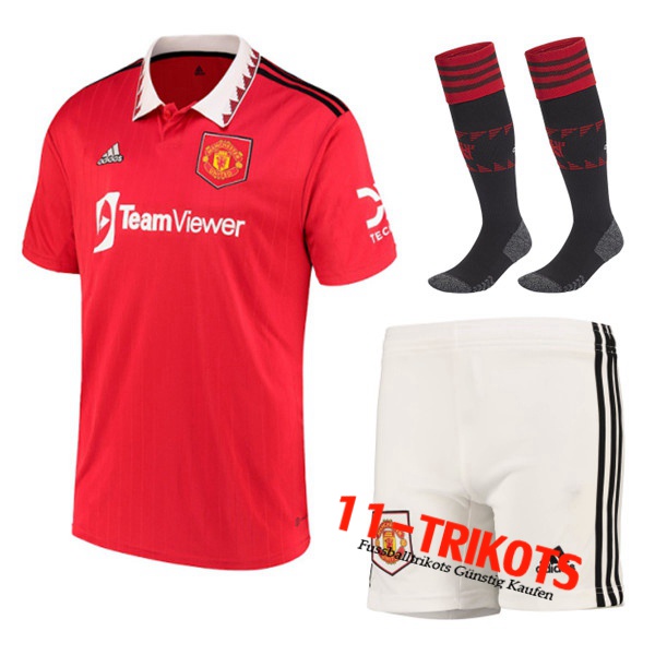 Manchester United Heimtrikot (Shorts + Socken) 2022/2023