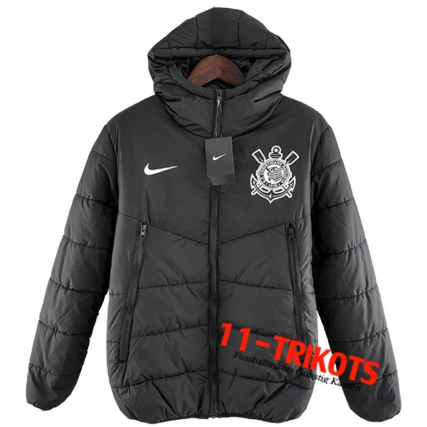 Corinthians Daunenjacke Schwarz/Weiß 2022/2023