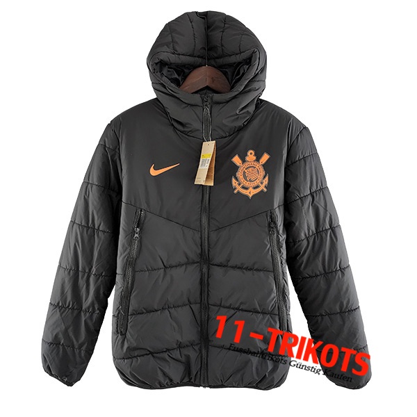 Corinthians Daunenjacke Schwarz 2022/2023