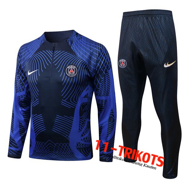 PSG Trainingsanzug Pattern Navy blau 2022/2023