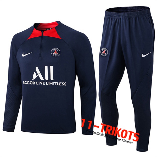 PSG Trainingsanzug Navy blau/Rot 2022/2023