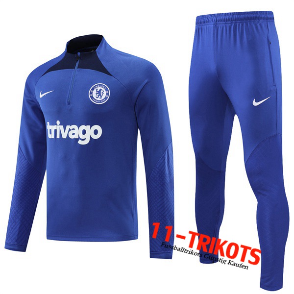 FC Chelsea Trainingsanzug Blau/Schwarz 2022/2023