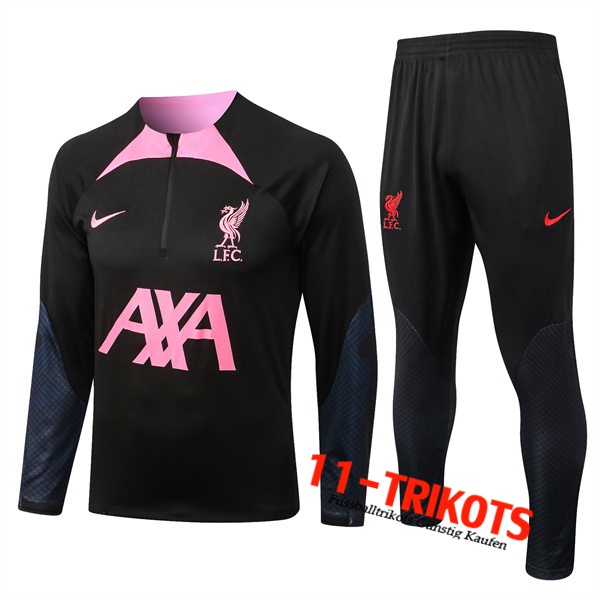 FC Liverpool Trainingsanzug Schwarz/Rosa 2022/2023