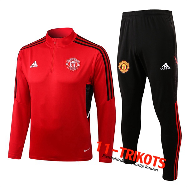 Manchester United Trainingsanzug Rot/Schwarz 2022/2023