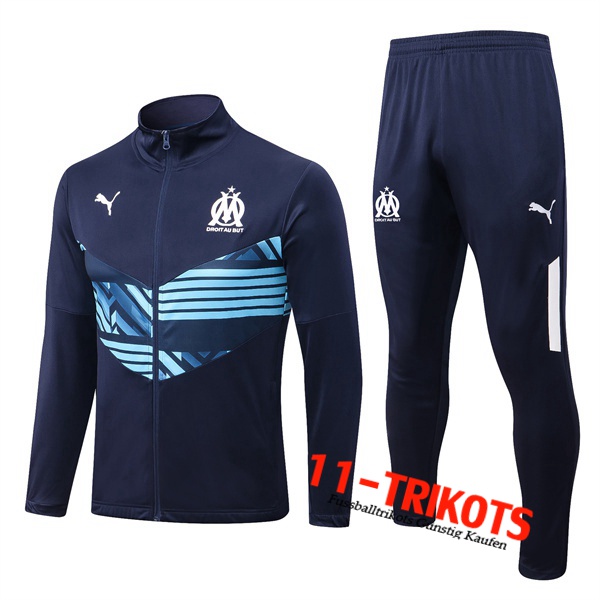Marseille Trainingsanzug (Jacke) Navy blau 2022/2023
