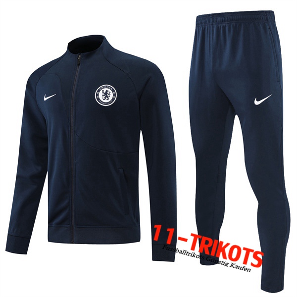 FC Chelsea Trainingsanzug (Jacke) Schwarz 2022/2023