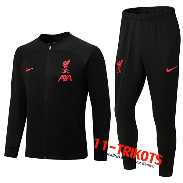 FC Liverpool Trainingsanzug (Jacke) Schwarz 2022/2023