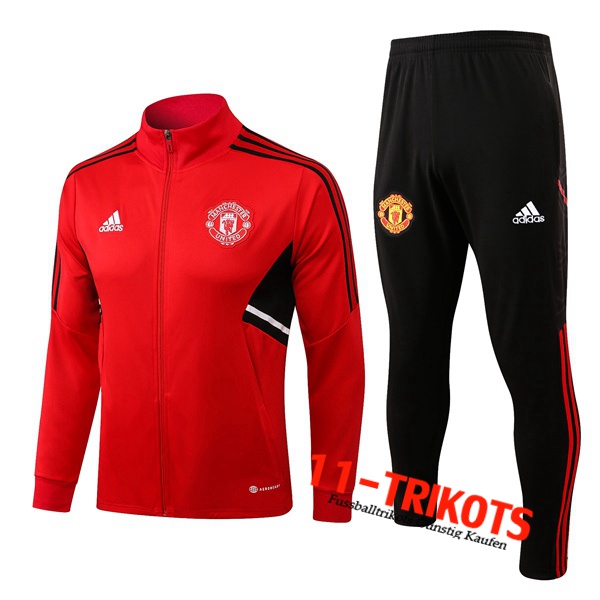 Manchester United Trainingsanzug Rot/Schwarz 2022/2023