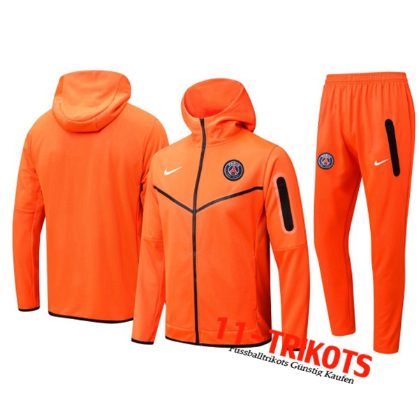 PSG Trainingsanzug Mit Kapuze Orange 2022/2023
