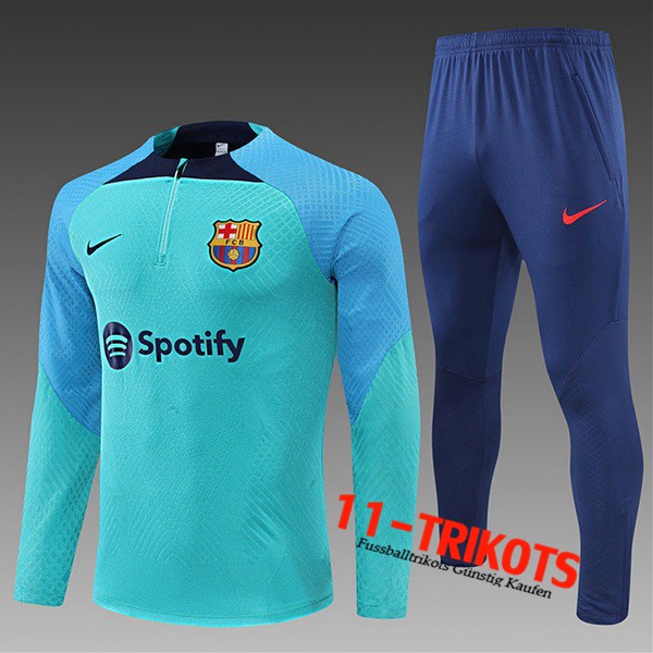 NIKE FC Barcelona Trainingsanzug Kinder Hellblau 2022/2023