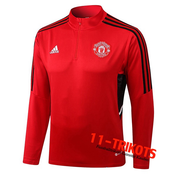 Manchester United Training Sweatshirt Rot/Schwarz 2022/2023